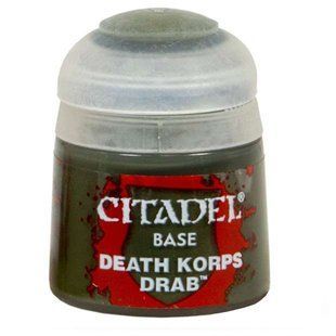 Акриловая краска Base: Death Korps Drab 12ML 9918995024506 фото