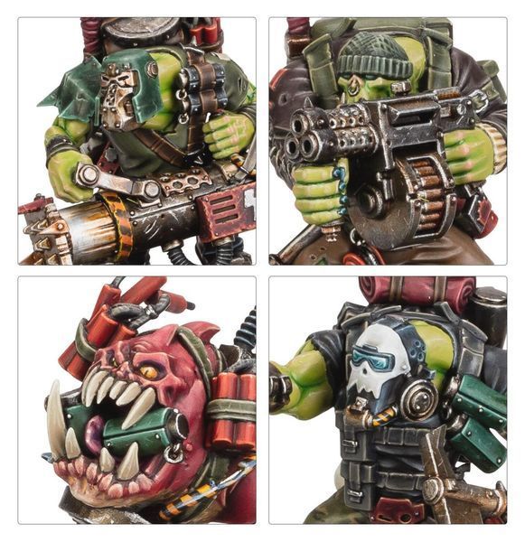 Набір мініатюр Orks: Kommandos &mdash; 12 моделей орків-коммандос (Warhammer 40K, 150 деталей, декалі Citadel) 1488 фото