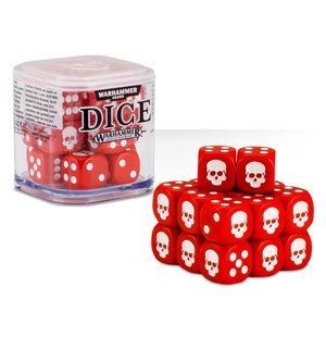Кубики CITADEL 12mm Dice Set &mdash; набір із 20 гральних кісток (символ черепа, жорсткий пластиковий кейс) 21 фото