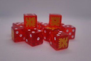 Кубики Warhammer 40,000: Khorne Dice Set &ndash; тематичні гральні кубики для армій Бога Крові, 16 мм 51 фото