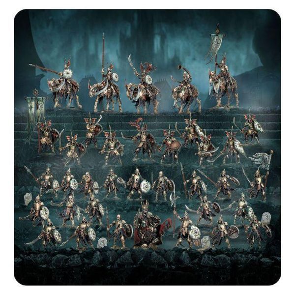 Набір мініатюр AGE OF SIGMAR: SPEARHEAD - SOULBLIGHT GRAVELORDS DEATHRATTLE TOMB HOST 99120207176 фото