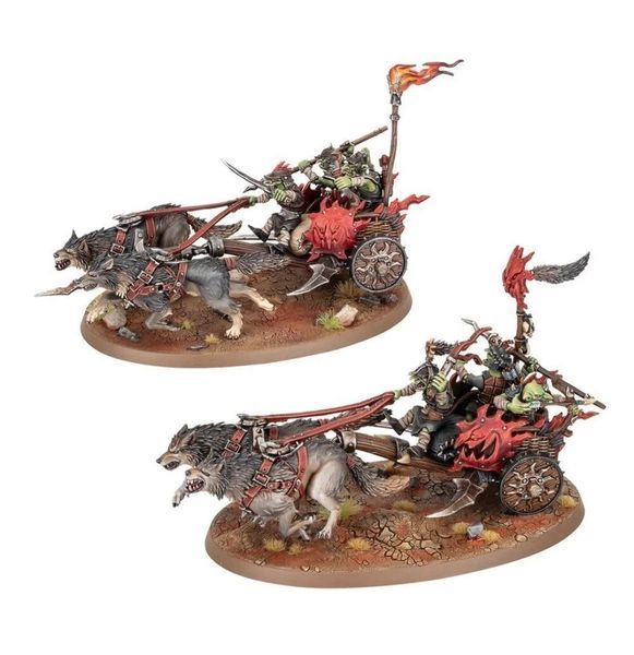 Набір мініатюр AGE OF SIGMAR: SPEARHEAD - SNARLPACK HUNTAZ 99120209125 фото