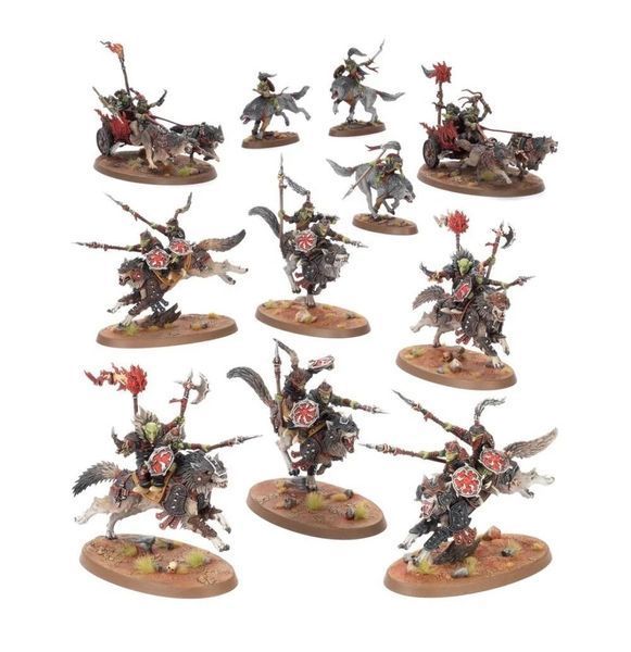 Набір мініатюр AGE OF SIGMAR: SPEARHEAD - SNARLPACK HUNTAZ 99120209125 фото